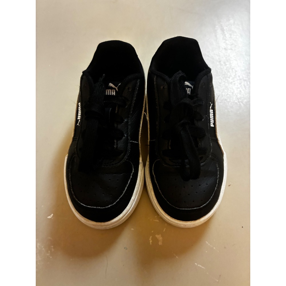 Puma Caven 2.0 Black White Kids Sneakers 396317-02 Size 11C